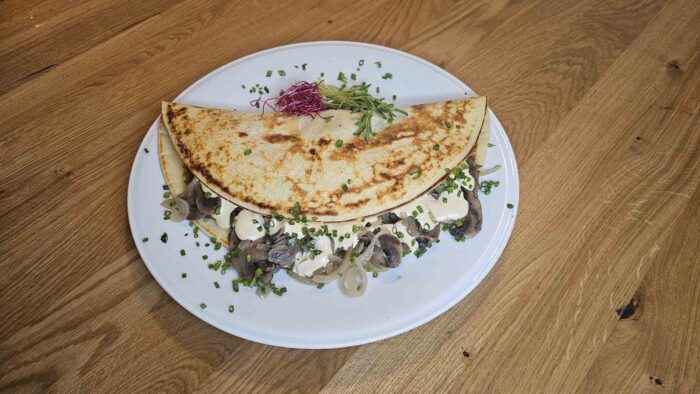 Pannenkoek "Creamy Champignons Style"